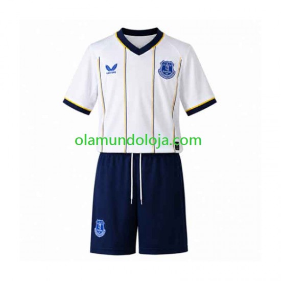 Camisola Everton Criança Equipamento Segundo 2026-2027 Manga Curta